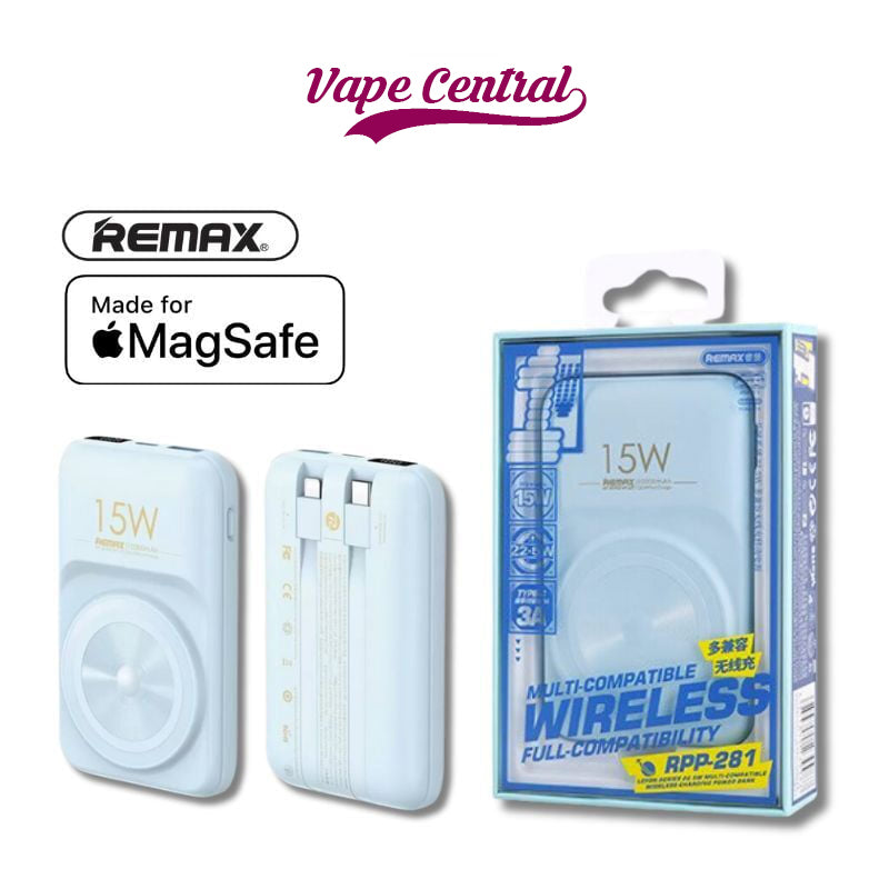 Remax Lefon Series 22.5w MagSafe Wireless Charge Power Bank [10,000 mAh] [2 Ports]